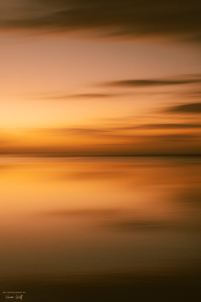 Atemarbeit zur Stressbewältigung – beruhigende Wasserlandschaft bei Sonnenuntergang, Breathwork, Nervensystem regulieren, innere Ruhe